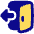 Door Open House Exit Logout Icon from Plump Pop Set