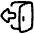 Door Open House Exit Logout Icon from Plump Line Set