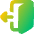 Door Open House Exit Logout Icon from Flex Gradient Set