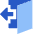 Door Open House Exit Logout Icon from Sharp Flat Set