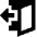 Door Open House Exit Logout Icon from Sharp Remix Set