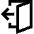 Door Open House Exit Logout Icon from Sharp Line Set