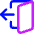 Door Open House Exit Logout Icon from Core Neon Set