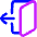 Door Open House Exit Logout Icon from Flex Neon Set