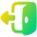 Door Open House Exit Logout Icon from Plump Gradient Set