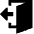 Door Open House Exit Logout Icon from Sharp Solid Set