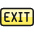 Exit icon - Free transparent PNG, SVG. No sign up needed.
