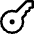House Key Access Icon from Core Line Set