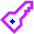 House Key Access Icon from Sharp Neon Set