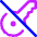 House Key No Access Icon from Core Neon Set
