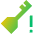 Key Access Vpn Alert Icon from Sharp Gradient Set