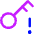 Key Access Vpn Alert Icon from Core Neon Set