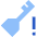 Key Access Vpn Alert Icon from Sharp Flat Set