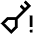Key Access Vpn Alert Icon from Sharp Line Set