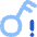 Key Access Vpn Alert Icon from Flex Flat Set