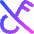 Key Access Vpn Off Disabled Icon from Flex Gradient Set