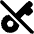 Key Access Vpn Off Disabled Icon from Plump Solid Set