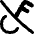 Key Access Vpn Off Disabled Icon from Flex Remix Set