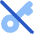 Key Access Vpn Off Disabled Icon from Plump Flat Set