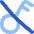Key Access Vpn Off Disabled Icon from Flex Flat Set