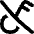 Key Access Vpn Off Disabled Icon from Flex Solid Set