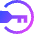 Key Password Access Icon from Sharp Gradient Set
