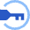 Key Password Access Icon from Sharp Flat Set