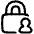 Lock Account Icon from Plump Line Set
