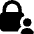 Lock Account Icon from Core Solid Set