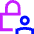 Lock Account Icon from Sharp Neon Set