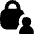 Lock Account Icon from Flex Solid Set