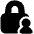 Lock Account Icon from Plump Solid Set