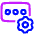 Login Setting Gear Icon from Plump Neon Set