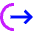 Logout Export Icon from Sharp Neon Set