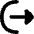 Logout Export Icon from Flex Solid Set