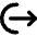 Logout Export Icon from Micro Line Set