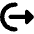 Logout Export Icon from Micro Solid Set