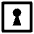 Keyhole Square 1 icon - Free transparent PNG, SVG. No sign up needed.