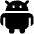 Android Logo Icon from Plump Solid Set