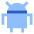 Android Logo Icon from Sharp Flat Set