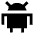 Android Logo Icon from Sharp Solid Set