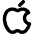 Apple Logo Icon from Micro Line Set