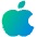 Apple Logo Icon from Plump Gradient Set