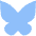 Bluesky Logo Icon from Sharp Flat Set