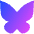 Bluesky Logo Icon from Sharp Gradient Set