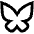 Bluesky Logo Icon from Sharp Line Set