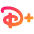 Disney Plus Logo Icon from Plump Gradient Set