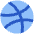 Dribble Logo Icon from Plump Flat Set