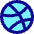 Dribble Logo Icon from Core Pop Set