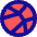 Dribble Logo Icon from Sharp Pop Set